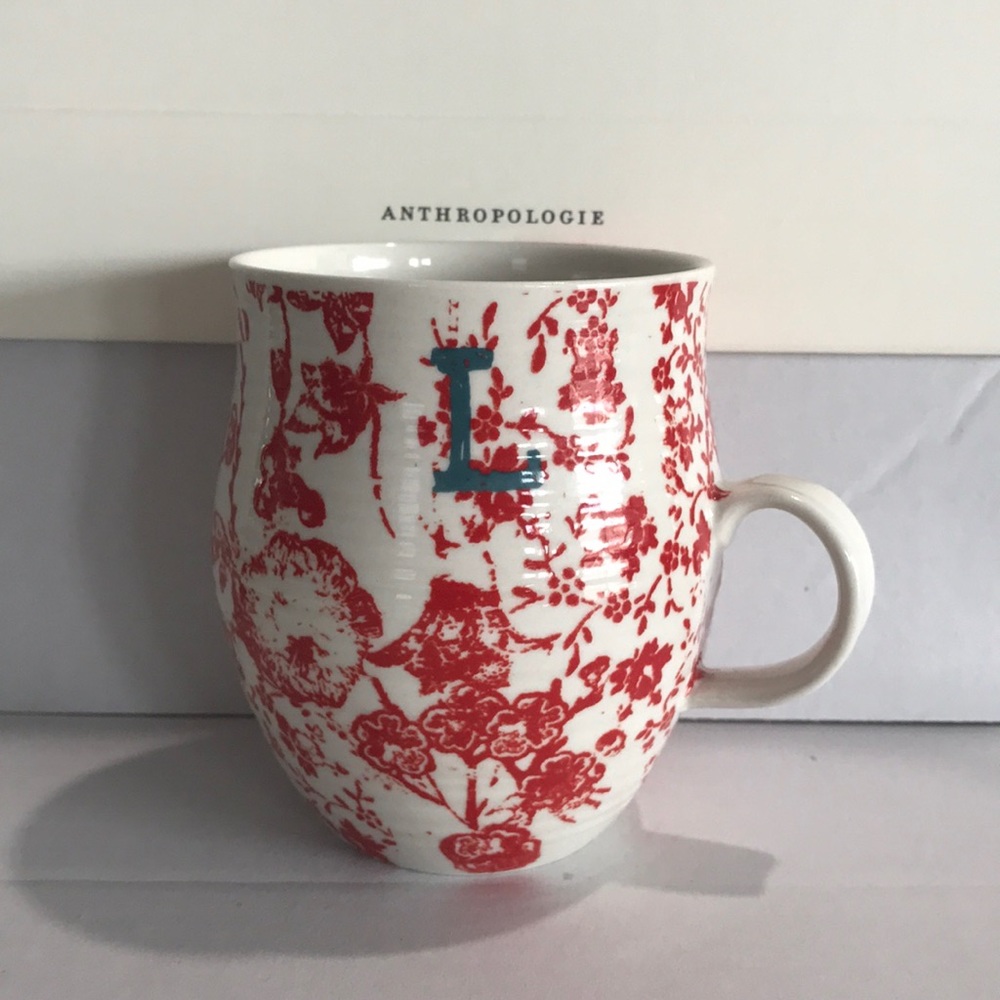 Anthropologie Initial “L” Mug (Retired)